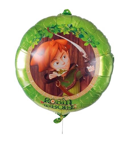 P'tit Clown - Accessoires Déco Robin des Bois™ - Licence Officielle - pour Décoration Anniversaire Enfant, Carnaval, Fêtes Costumées (Ballon Aluminium - Robin - Ø 40 cm)
