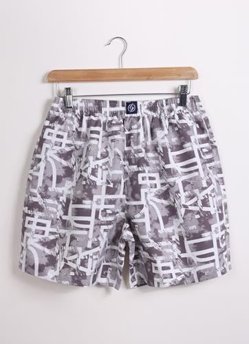Image of SUPERSQUAD Men's Printed Laffer Boxer Shorts Pack of 3 | Cotton Blend Regular Fit Multicolour