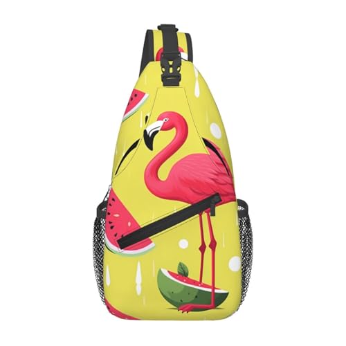 Bolso Sling para Hombre y Mujer Negro de Poliéster