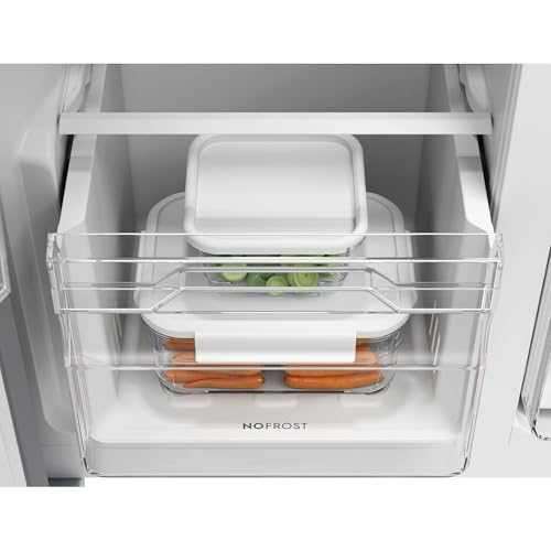 Electrolux EAT6ME53U0 Frigorifero Combinato Libera Installazione, 532 L (347+185), TwinTech Total No Frost, Classe E, Cooling 360°, Controllo Umidità, FastFreeze, Controlli Touch, 39 dB, Inox - Immagine 4