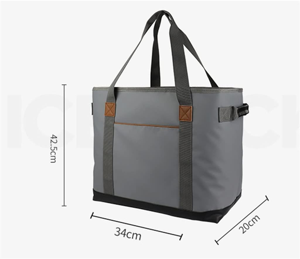 Portable Shoulder Waterproof Picnic Beer Fruit Beverage Ice Bag Pack Lunch Insulation(E)