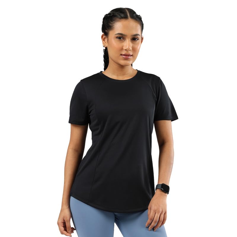 BlissClub Womens Polyester Regular Cloudflex Round Neck Tee | Weightless Comfort All Day Long | Feels Like Second Skin| Flattering Fit |Insanely Lightweight-image-31
