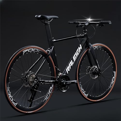 26�C���`���[�h�o�C�N700C�h�����Z24/27/30�X�s�[�h�x���h�n���h���o�[�I�C���f�B�X�N���[�h�o�C�N�A���~�����X�s�[�h���[�V���O�o�C�N (�I�u�V�f�B�A���u���b�N�i�X�g���[�g�j,26�C���` 24��) [���s�A���i]