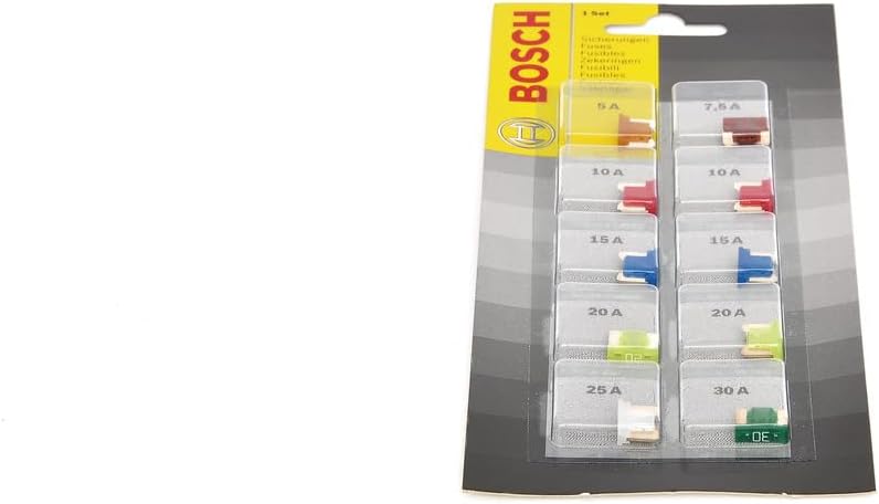 Kit de fusíveis automotivos Bosch ATM mini de perfil baixo 1987529078 – 1 conjunto