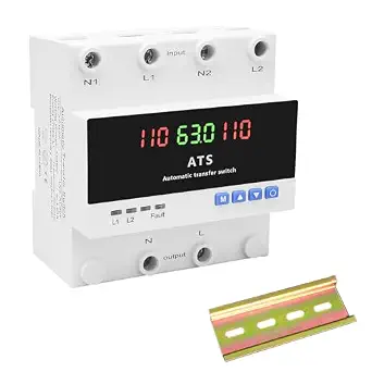 63A AC110V Automatic Transfer Switch with 3-Digit LED Display