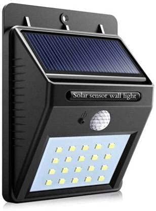 20 Led Solar Motion Sensor Light, Plastic Outdoor Weatherproof for Driveway Garden Path Yard, Multicolor