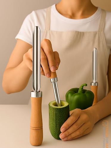 Kabak Dolma Oyacağı Ahşap Saplı Scopelliti Design Şeffaf, 720443