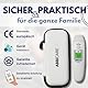 Fieberthermometer Stirn & Ohr ABBICARE™ mit Tasche | Exklusiver Babymodus, präzise & kontaktlos in 1 Sekunde | Multifunktionales Profi-Infrarot-Thermometer für Erwachsene