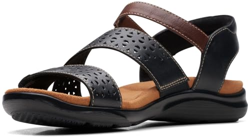 Clarks Clarks - Womens Kitly Way Shoes, Color Black Leather, Size: 8.5 M US