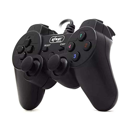Controle Com Fio Para Ps3/pc Kp4123 Preto Knup