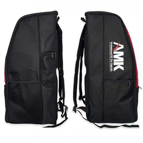 AMK RC Car Backpack, Waterproof RC Car Bag Large Capacity RC Car Storage Bag for 1/8 & 1/10 RC Crawler, Padded Carrying Case with Straps & Multi Pockets for TRX4 TRX6 Axial SCX10 Capra D90 TF2 CC01