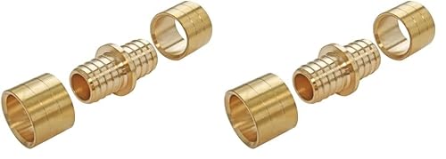 SOMATHERM FOR YOU, Manchon égal à glissement PER Ø16 - Montage facile, résistant à la corrosion, compatible avec tubes PER, pression max 10 bars, température 5°C à 90°C, certifié NF (Lot de 2)