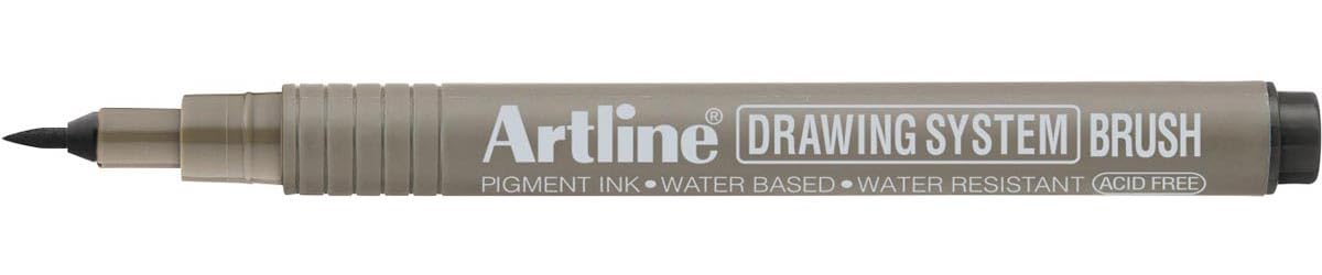 Artline Drawing System Brush Çizim Kalemi Uç:Fırça Siyah