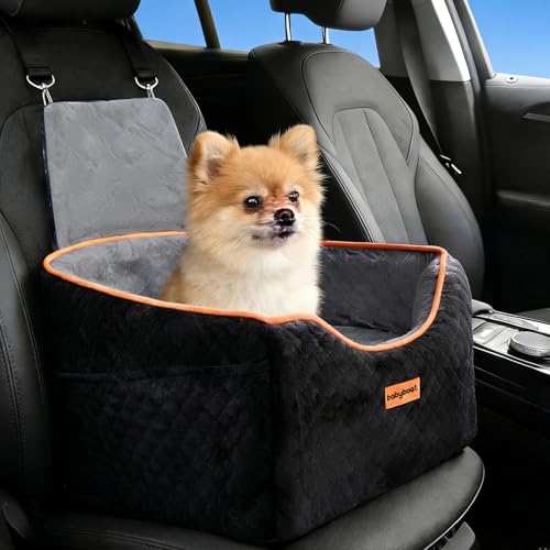 Babyboat Adjustable Dog Car Seat with Storage