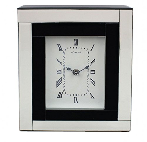 The Leonardo Collection Multicolor Leonardo Mirror & Black Clock 5X7, Multicoloured, One Size