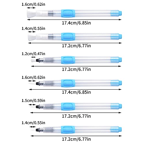 Chstarina 6 Pezzi Acqua Pennello Penne per Colori