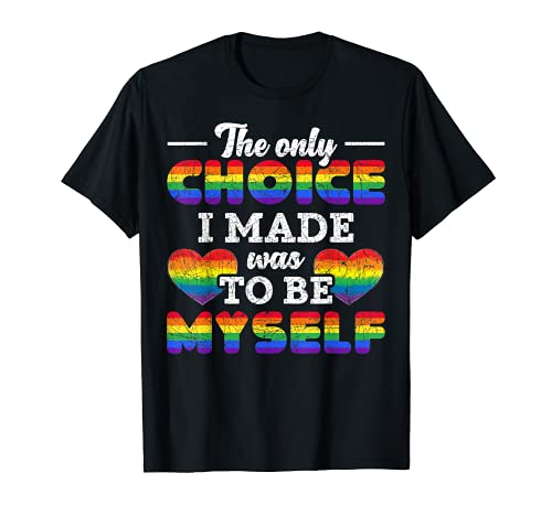 LGBTQ - Bandera de Arco Iris LGBTQ Queer Gay Lesbian Pride Mes Regalo LGBT Camiseta