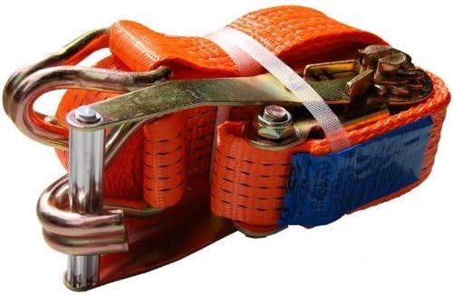 6 X Heavy Duty Ratchet Tie Down Straps Car Roof Rack Belts Quick