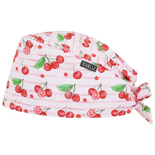 Image of Scrub Caps for Women with Buttons, Classic Surgical Caps