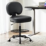 MALOL Kitchen Pantry, Farmhouse Storage Cabinet with Doors, Shelves, Rustic Wood Cupboard, Built-in Wine Storage Grid & 6 Door Shelves for Kitchen, Dining Room, Black