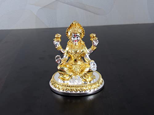Kankavati Pooja Thali Set Western Eiderdown plateau rituel argenté Aport-204