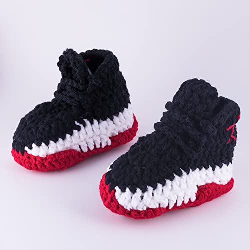 Diaper Book Club Baby Shoes Crochet for Newborn - Cute Boy & Girl Essentials Soft Breathable Baby Crochet Sneakers | Infant Shoes