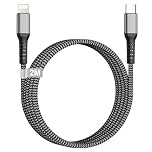 USB C to Lightning Cable 2M [Apple MFi Certified], iPhone Charger Cable 2M Fast Charge iphone Charging Cable USB C Braided i phone Charger Lead Wire for iPhone 14/13/12/11/X/XS/XR/8/SE, iPad, AirPods