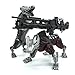 GERYNS Transformation Toy Action Figure Sportscar Gear Joints Deformable Robot 9.5-inch with 2 Dogs for Adults Kids