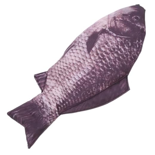 LUOEM Fisk pennfodral rolig karp smink väska plånbok med dragkedja