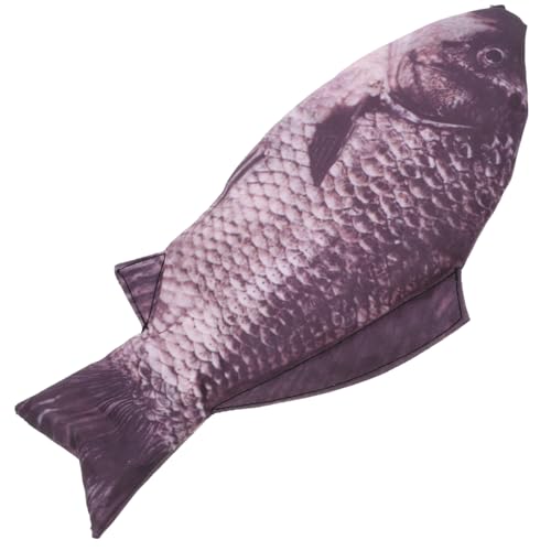 LUOEM Estuche De Pez con Cremallera Bolsa Divertida Forma De Carpa Organizador para LáPices Y Maquillaje 11.81X5.90X1.96 Pulgadas