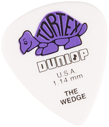 Médiators Dunlop Tortex Wedge 1,14 mm pack de 72 pièces pour guitare