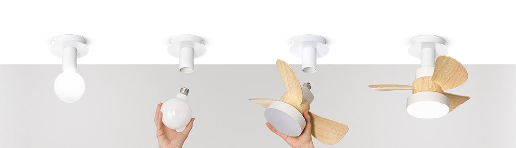 Perenz Ventilatore da Soffitto LED attacco E27-7208 B CT