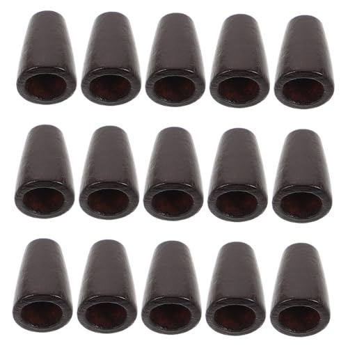 ADOCARN 50 Piezas Botones de Madera Cuerdas con Cono Sujetadores Tapered Ropa Mochilas y Manualidades Accesorios de Decoración