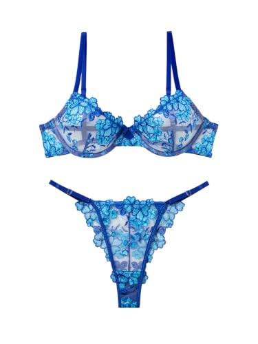 Image of Lilosy Sexy Lingerie Set 2 Piece Women Push Up Bra and Panty 3XS-5XL