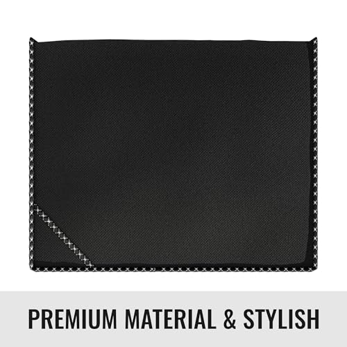Image of Kuber Industries 46x33x22CM Non-Woven Clothes Organizer For Wardrobe (Pack of 6) - Storage Organizer For Saree | Dress Organizer For Wardrobe - Saree Covers With Zip (Black)