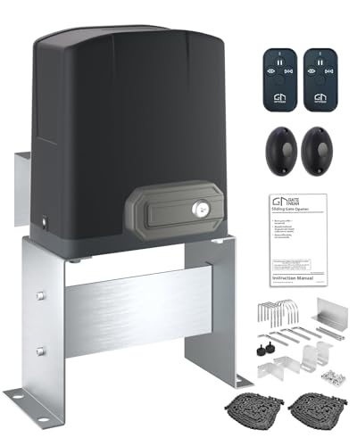 Gatenear Automatic Sliding Gate Opener, Electric Chain Drive Gate Motor cover