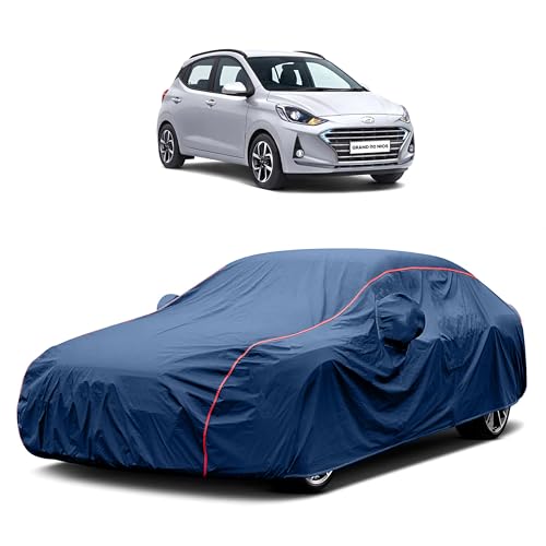 Image of Heavy-Duty Car Cover for Compatible with Hyundai The Grand i10 Nios (2019 to 2025 All Models) Deluxe Car Protection Cover ? Waterproof & UV-Resistant All-Season Exterior Protection