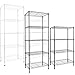 casa pura® Metalowy regał Rocky antracyt | dekoracyjny i wytrzymały regał śrubowy do łazienki, kuchni, biura, salonu i pomieszczeń zewnętrznych | różne rozmiary (5 półek - 90 (szer.) x 45 (gł.) x 200 (wys.) cm)