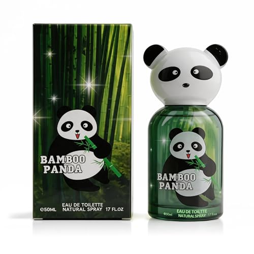 Image of AFLUXE Bamboo Panda Kids Eau de Toilette for Men, Fresh Green Fruity Aquatic Scent, Gentle Clean Fragrance for Kids, 1.7 fl oz