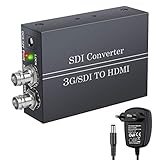 【Amplia Compatibilidad】 Sea compatible con RED Scarlet, BMD Atem, SDI Camera, DVR, Capture Card, Campus TV Network y más. Tenga en cuenta que este es un convertidor SDI a HDMI, NO un convertidor HDMI a SDI.