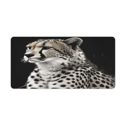 Alfombrilla Cheetah Desk Mat grande antideslizante de goma