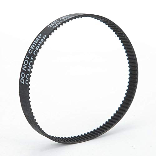 5 Stück/Pack Zahnriemen, GT2-6MM Gummi Schwarz Synchron Closed Loop Zahnriemenspanner Kit für 3D-Druckerzubehör(GT2-6-200MM)