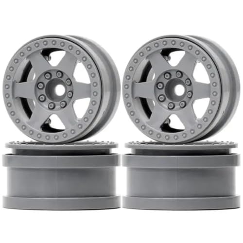 Jante Roue Beadlock 2,2 Anti-Déjantage Nylon Gris pour Crawler Axial SCX10 TRX4