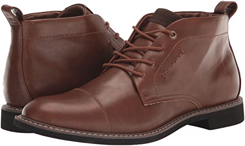 Tommy Hilfiger Men's Gibby Chukka Boot, Dark Cognac, 8 #TOP6