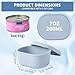 SLSON Canned Cat Food Storage Container for 3oz Cat Cans, 2Pack Silicone Airtight Can Cover Pet Food Sealer Reusable Sealing Box for 2.56''/65mm Can Keep Food Fresh