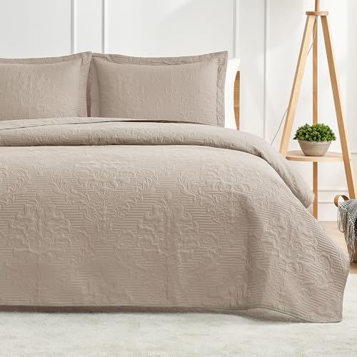 Hansleep Taupe Quilt Queen