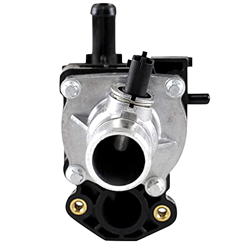 BOXI Thermostat Housing with Gasket & Sensor - Compatible with 1.8L & 1.6L 2011-2016 Chevy Cruze / 2012-2018 Chevy Sonic / 2013-2018 Trax - Replace 25199824 25192228 902-033 15-81816