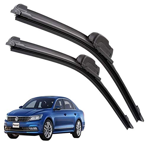 Image of Euro Care Windshield Car Wiper Blades Compatibility With Passat - Set of 2Pc (Particular)