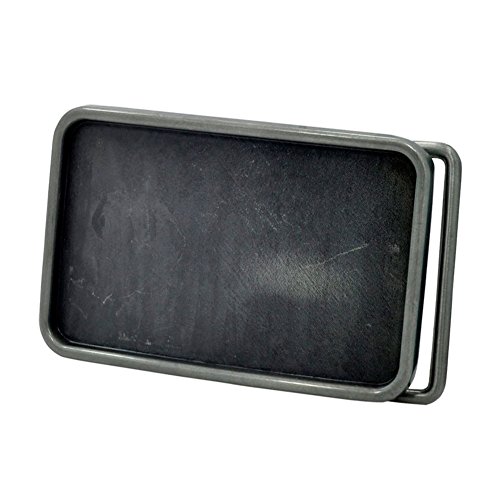 Buckle Rage Rectangle Blank Custom Belt Buckle Small Black