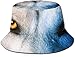 MODORSAN Sombrero de Cubo con Estampado de Lobo, Gorra de Pesca para Pescador, para Viajes de Mujer
